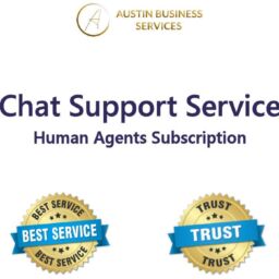 Human Agents Chat Support Service Subscription with Website Widget